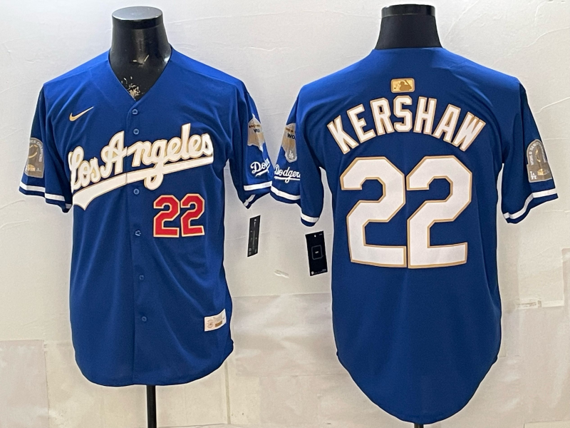 Men Los Angeles Dodgers #22 Kershaw blue Game 2026 Nike MLB Jersey 4014003